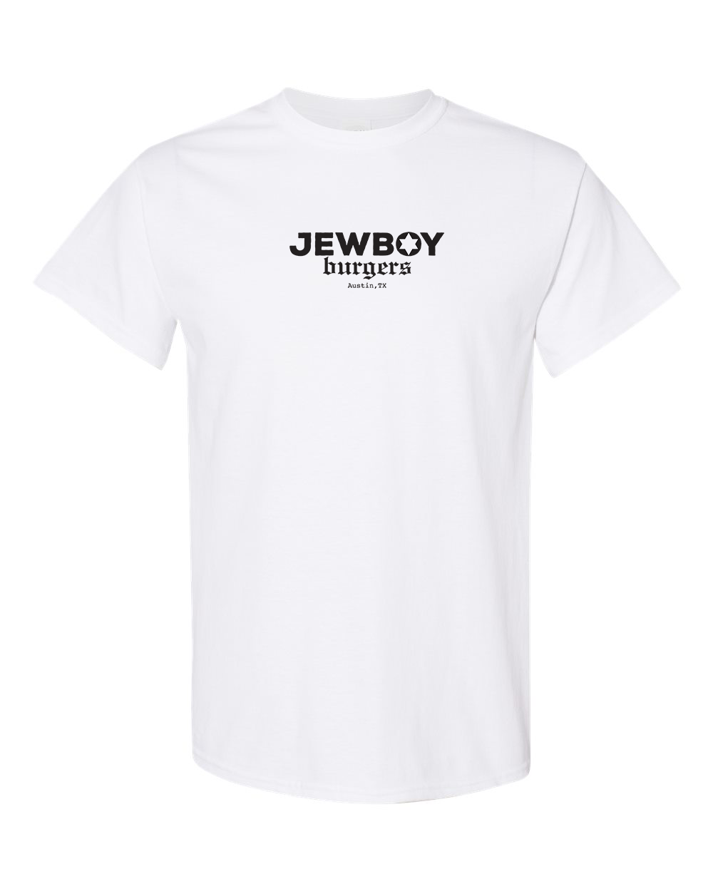 JewBoy Burger Tee - White